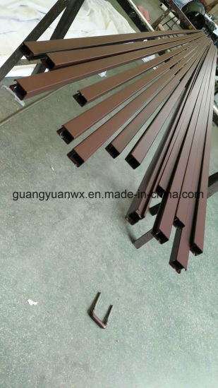 Powder Coated Aluminium Extruded Profile Pipes for Umbrella and Railway