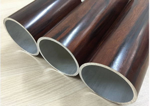 Tube en aluminium de transfert de grain en bois rond ovale